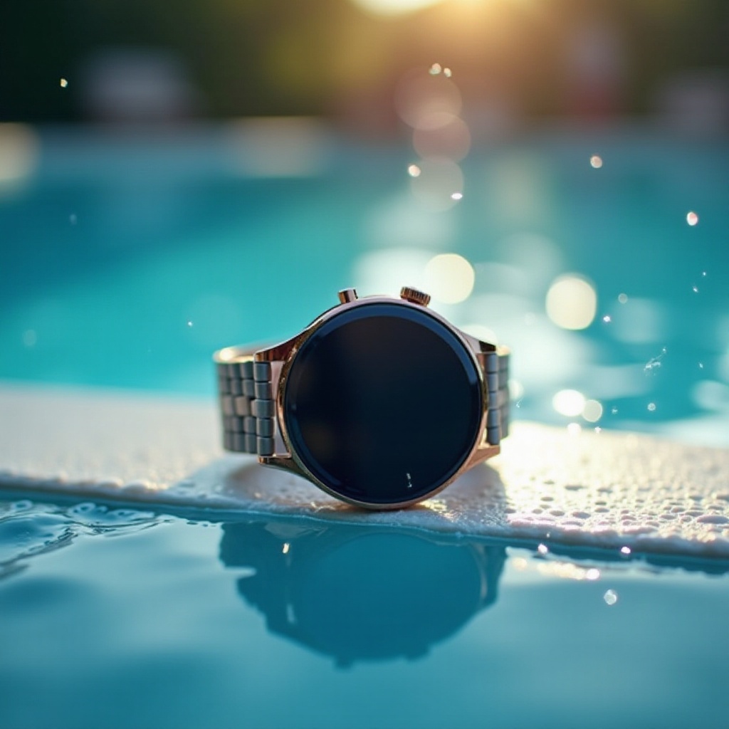 montre connectée femme piscine