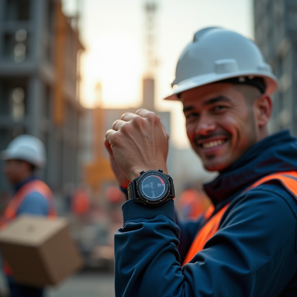 montre connectée de chantier