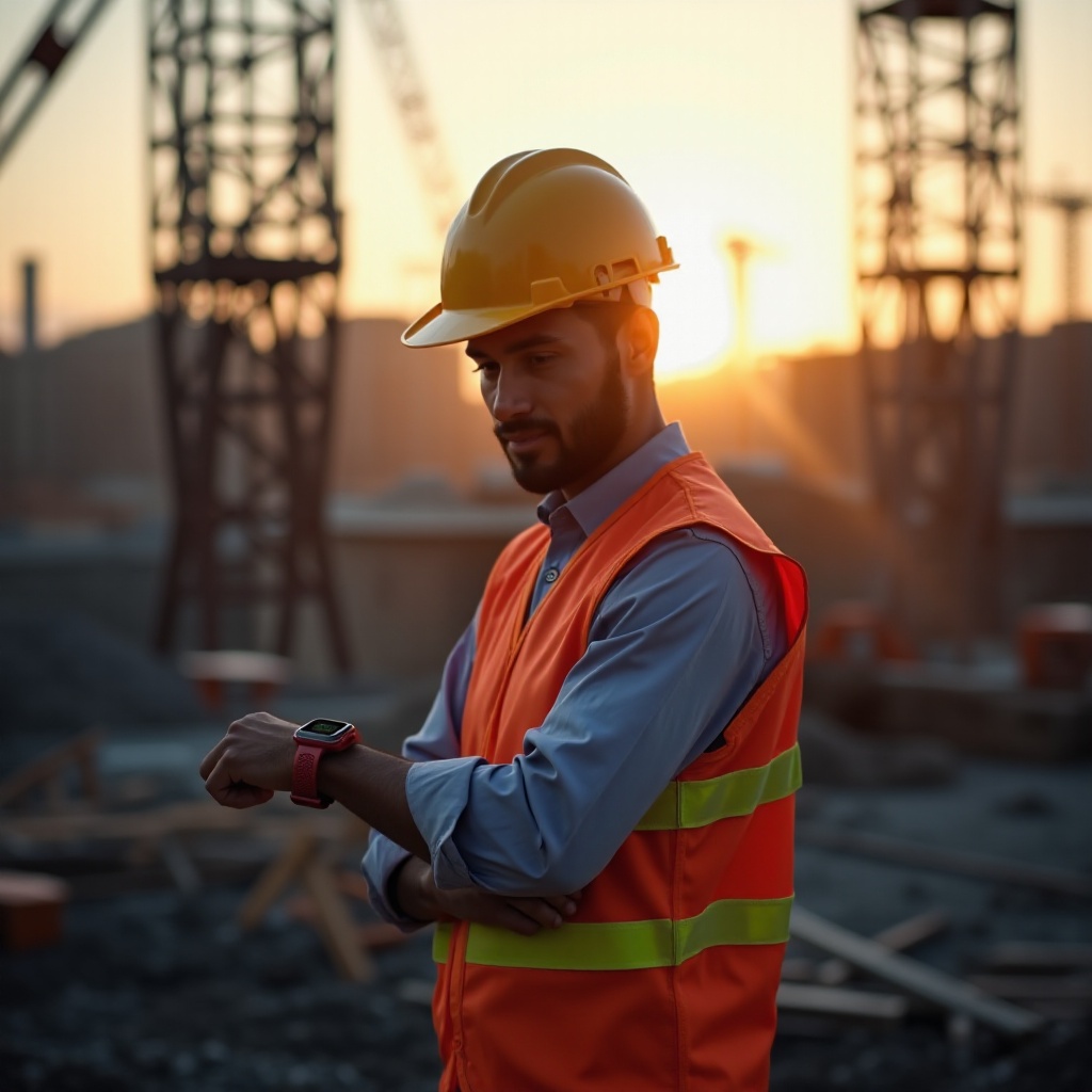 montre connectée de chantier